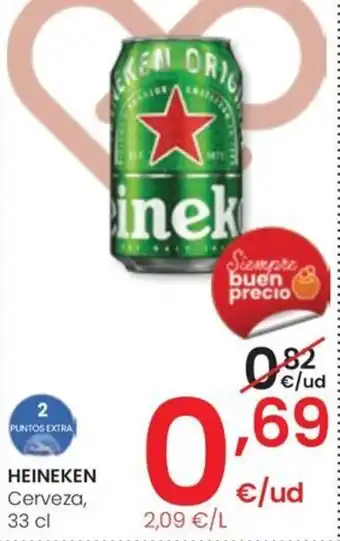 Eroski HEINEKEN Cerveza, 33 cl oferta