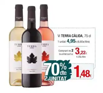 Condis Vi TERRA CÀLIDA, 75 cl oferta
