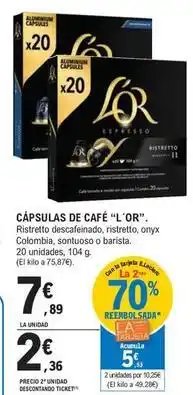 E.Leclerc Cápsulas de café oferta