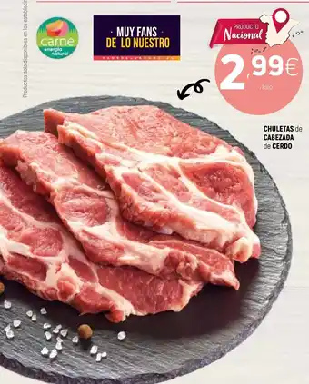 Coviran Chuletas de Cabezada de Cerdo oferta