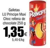 FROIZ Lu - galletas principe maxi choc rellena de chocolate oferta