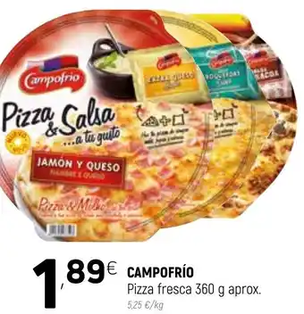 Coviran Campofrío Pizza fresca 360g aprox oferta