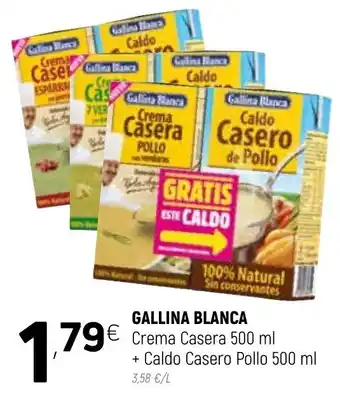 Coviran Gallina Blanca Crema Casera 500ml + Caldo Casero Pollo 500ml oferta