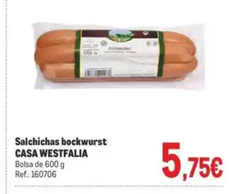 Makro Salchichas bockwurst CASA WESTFALIA oferta