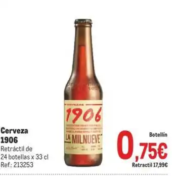 Makro Cerveza 1906 oferta