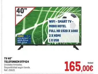 Makro TELEFUNKEN DTF424 oferta