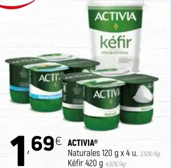 Coviran Activia Naturales 120g x 4 u Kéfir 420g oferta
