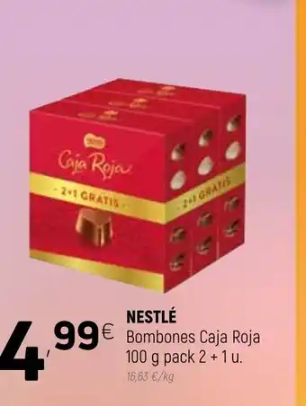 Coviran Nestlé Bombones Caja Roja 100g pack 2 + 1 u oferta
