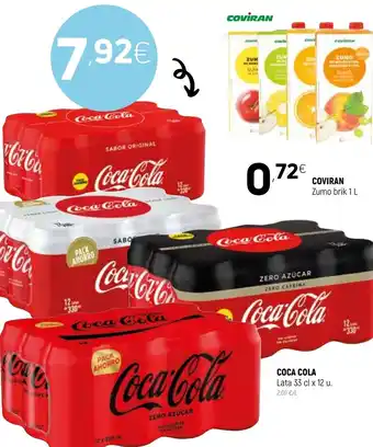 Coviran Coca Cola Lata 33 cl x 12 u oferta
