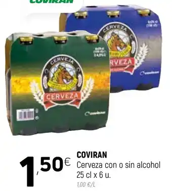 Coviran Coviran Cerveza con o sin alcohol 25cl x 6 u oferta