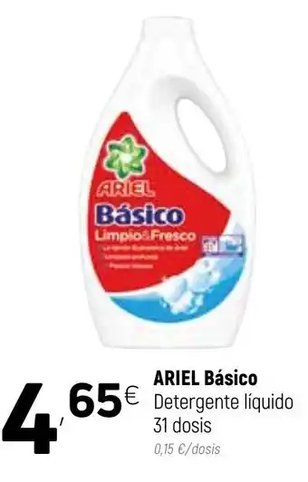 Coviran Ariel Básico Detergente liquido 31 dosis oferta