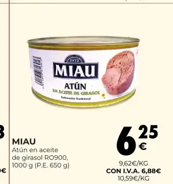 CashDiplo MIAU Atún en aceite de girasol RO900, 1000 g oferta