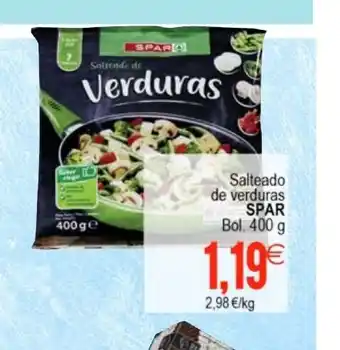 Plenus Supermercados Salteado de verduras SPAR Bol. 400 g oferta