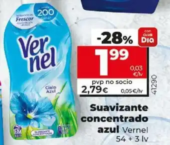 Dia Vernel Suavizante concentrado azul 54 + 3 lv oferta
