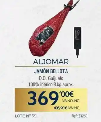 Makro Aljomar Jamón Bellota D.o. Guijuelo 100% Ibérico oferta