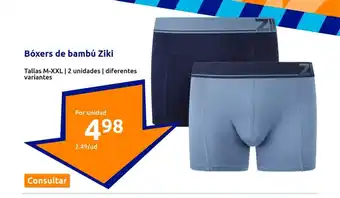 Action Bóxers de bambú Ziki oferta