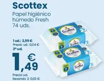 Clarel Scottex Papel higiénico húmedo Fresh oferta