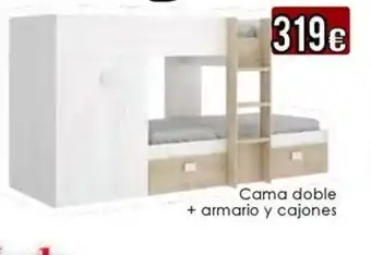 Atrapamuebles Cama doble + armario y cajones oferta