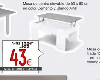 Atrapamuebles MESA DE CENTRO. ELEVABLE oferta