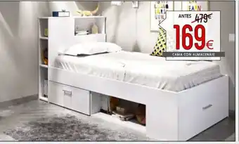 Atrapamuebles CAMA CON ALMACENAJE oferta