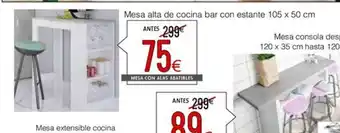 Atrapamuebles MESA CON ALAS ABATIBLES oferta