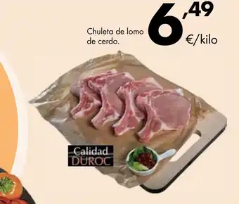 Supermercados Lupa Chuleta de lomo de cerdo. oferta