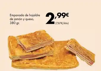 Supermercados Lupa Empanada de hojaldre de jamón y queso, oferta