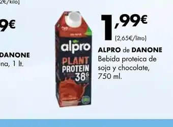 Supermercados Lupa ALPRO de DANONE oferta