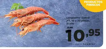 Alimerka Langostino austral n°1, 10 a 20 piezas oferta