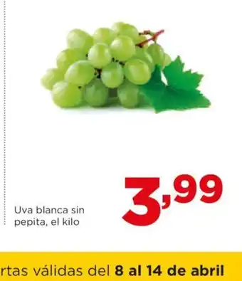 Alimerka Uva blanca sin pepita, el kilo oferta