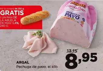 Alimerka ARGAL Pechuga de pavo, el kilo oferta