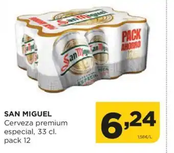 Alimerka SAN MIGUEL Cerveza premium especial, 33 cl. pack 12 oferta