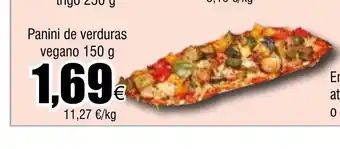 FROIZ Panini de verduras vegano 150 g oferta