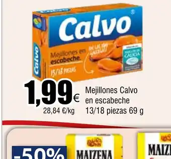 FROIZ Mejillones Calvo en escabeche oferta