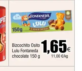 FROIZ Bizcochito Osito Lulu Fontaneda chocolate 150 g oferta