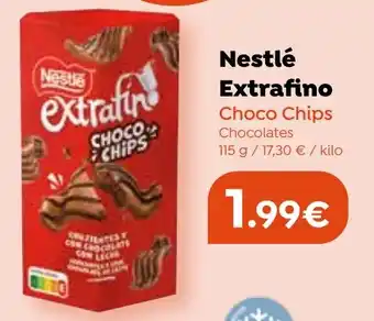 FROIZ Nestlé Extrafino Choco Chips Chocolates oferta