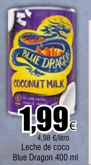FROIZ Leche de coco Blue Dragon 400 ml oferta