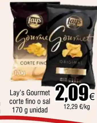 Froiz Lay's Gourmet corte fino o sal 170 g unidad oferta