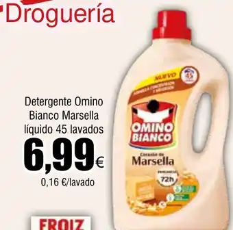 Froiz Detergente Omino Bianco Marsella líquido 45 lavados oferta