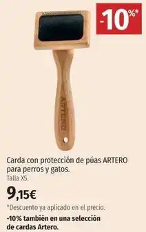 El Corte Inglés Artero - carda con protección de púas para perros y gatos oferta