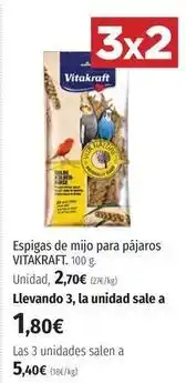 El Corte Inglés Vitakraft - espigas de mijo para pajaros oferta