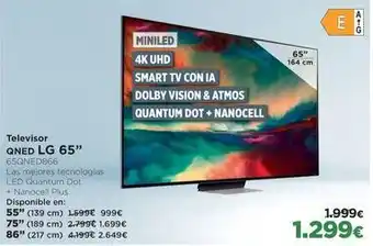 El Corte Inglés Lg - televisor qned 65 oferta