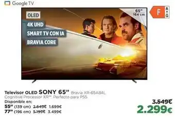 El Corte Inglés Sony - televisor oled 65 oferta