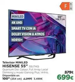 El Corte Inglés Hisense - televisor miniled oferta