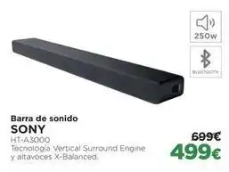 El Corte Inglés Sony - barra de sonido oferta