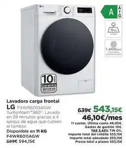 El Corte Inglés Lg - lavadora carga frontal oferta