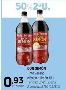 Coviran Don simón - tinto verano clásico oferta