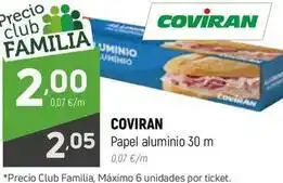 Coviran Coviran - papel aluminio 30 m oferta