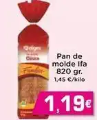 Supermercados Piedra Pan de molde oferta