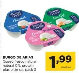 Alimerka Burgo de arias - queso fresco natural oferta